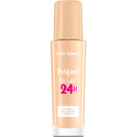 Miss Sporty Base de maquillaje Perfect to Last 24H 101 Golden Ivory, 30 ml