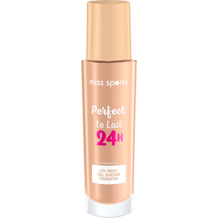 Miss Sporty Base de maquillaje Perfect to Last 24H 201 Classic Beige, 30 ml