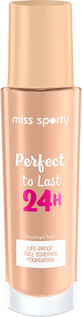 Miss Sporty Base de maquillaje Perfect to Last 24H 201 Classic Beige, 30 ml