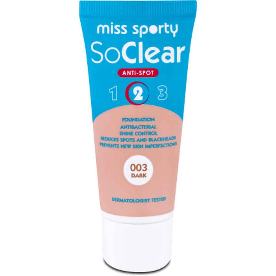 Miss Sporty So Clear foundation 003 Dark, 30 pcs