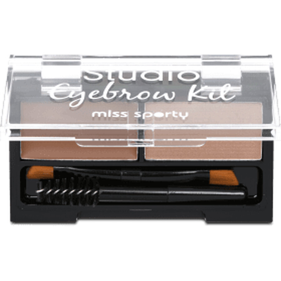 Miss Sporty Studio Wenkbrauw blush kit 001 Medium Bruin, 2,4 g