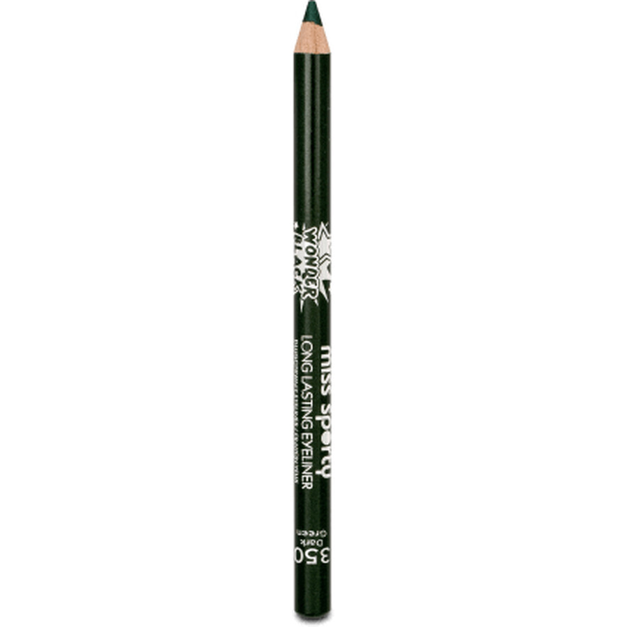 Miss Sporty Wonder Lápiz de ojos de larga duración 350 Verde oscuro, 1,2 g