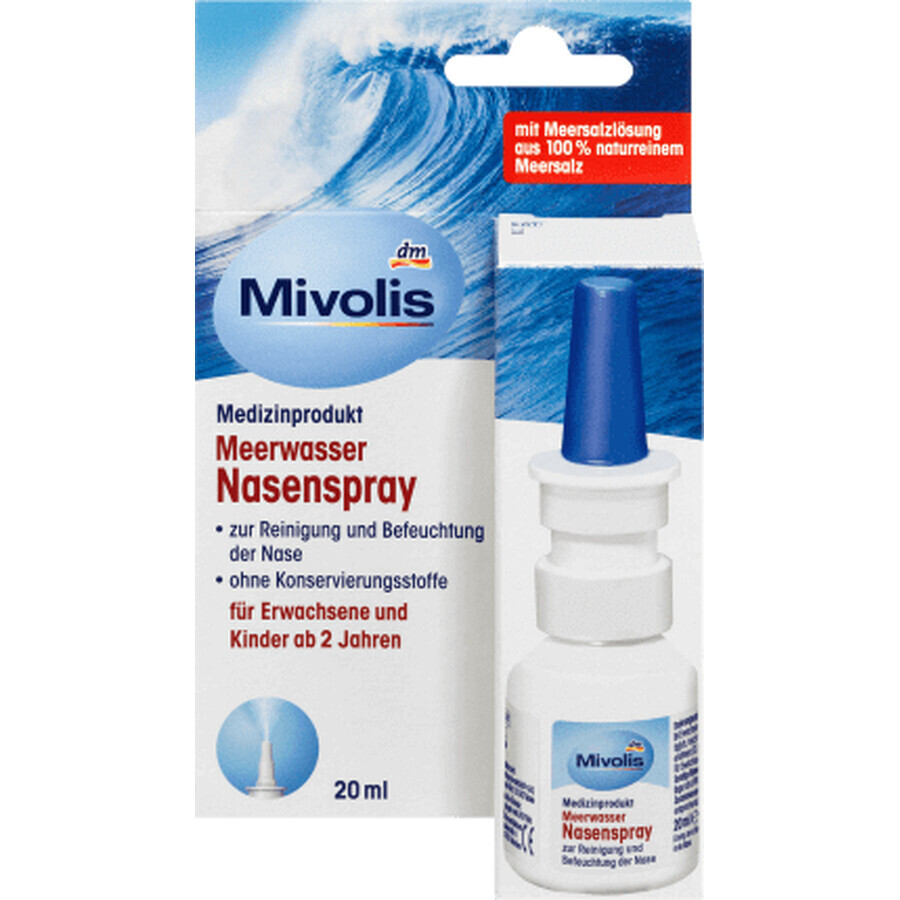 Mivolis Agua de mar spray nasal, 20 ml