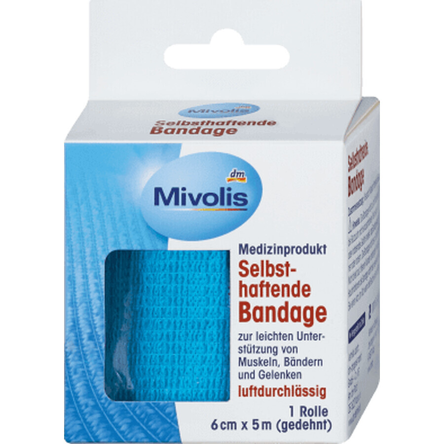 Mivolis Bandaj autoadeziv 5m x 6cm, 1 buc