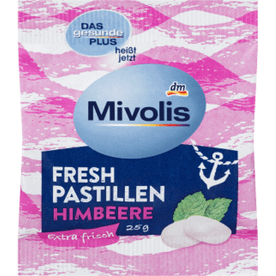 Mivolis Bonbon haleine fraîche, framboise, 25 g