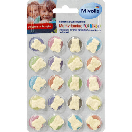 Mivolis Multivitaminas para niños, 14 g, 20 pcs