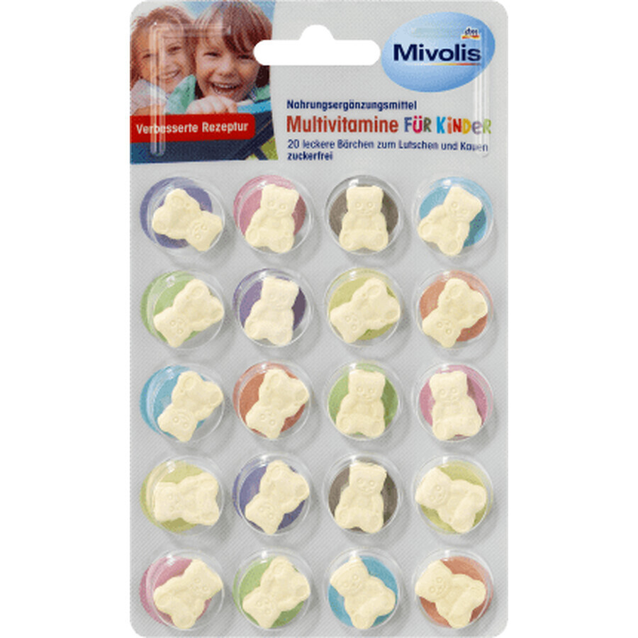 Mivolis Multivitamine pentru copii, 14 g, 20 buc