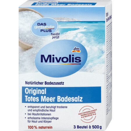 Mivolis Original Sal de Baño del Mar Muerto, 1,5 Kg