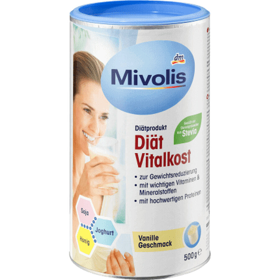 Mivolis Shake batido de vainilla en polvo para adelgazar, 500 g