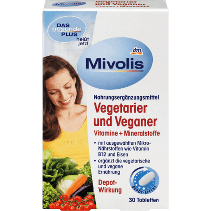 Mivolis Tablets for vegetarians, 30 tabs