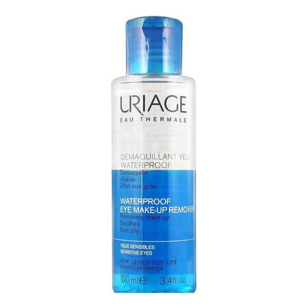 Desmaquillante de ojos waterproof, 100 ml, Uriage