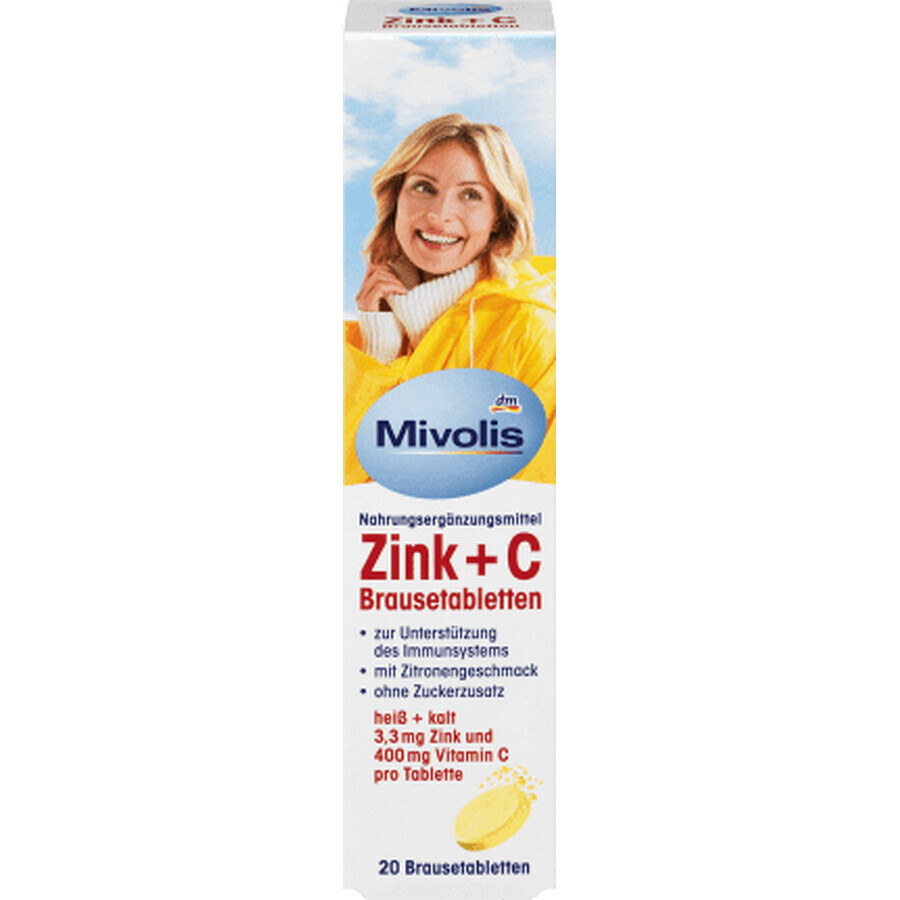 Mivolis Zink + C Brausetablette, 82 g