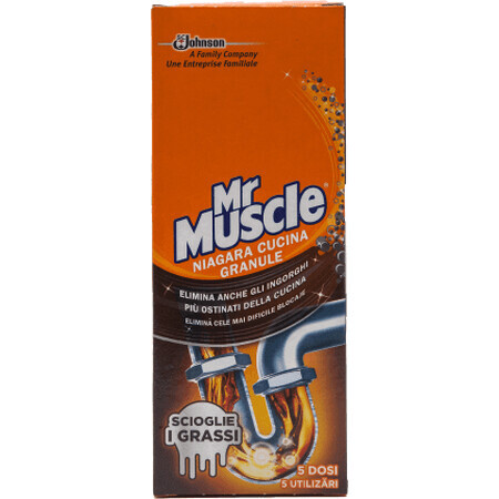 Mr Muscle Niagara Cucina Desatascador de Tuberías Granulado, 250 g