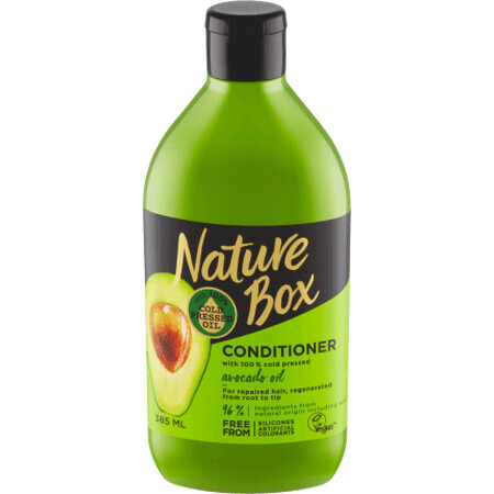 Nature Box Acondicionador capilar con aceite de aguacate, 385 ml