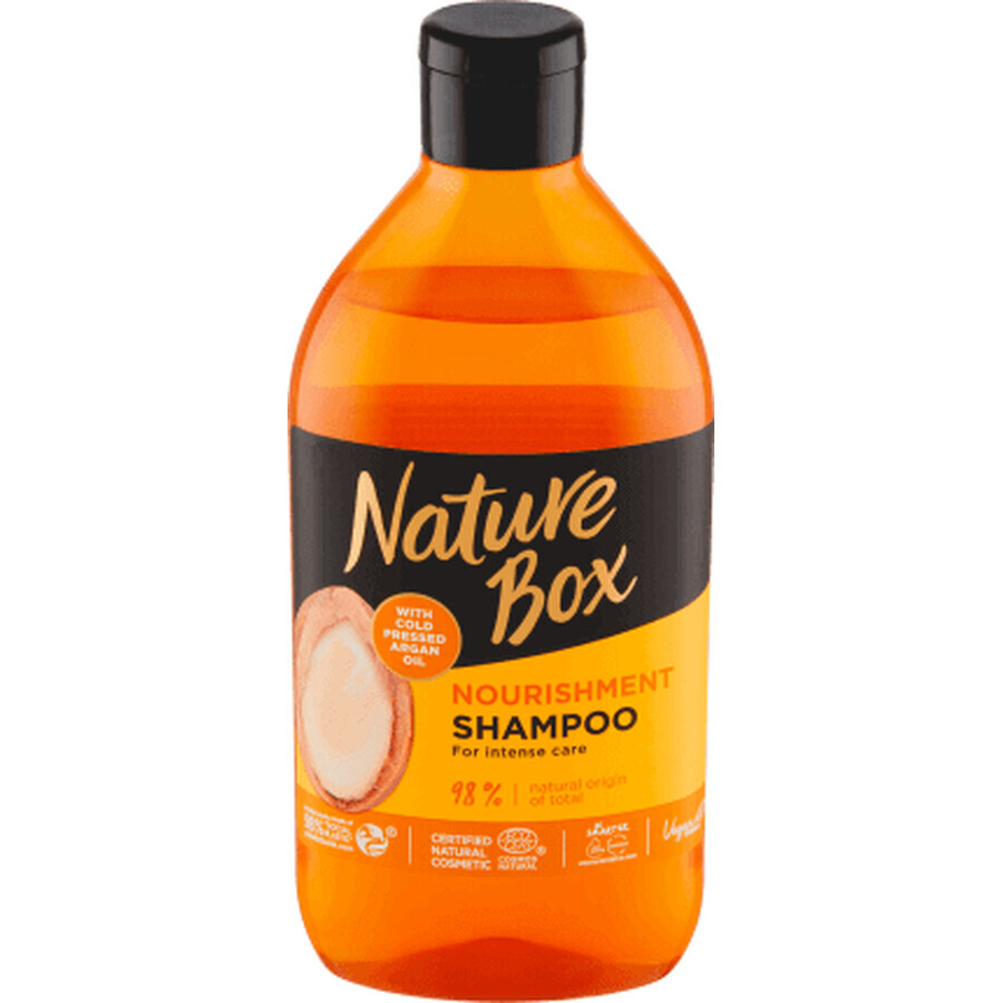 Nature Box Champú para el cabello con aceite de argán, 385 ml