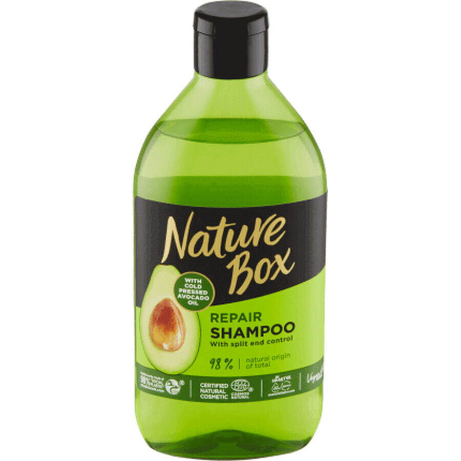 Nature Box Champú para el cabello con aceite de aguacate, 385 ml