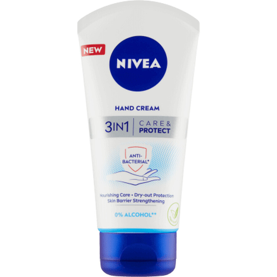 Crema de manos Nivea Care &amp; Protect 3 en 1, 75 ml