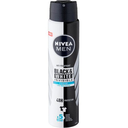 Nivea MEN Desodorante Spray B&amp;W Fresh, 250 ml