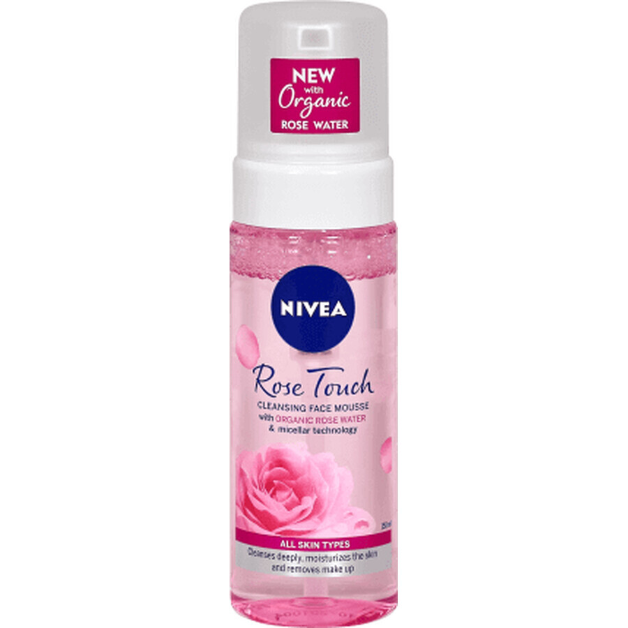 Nivea Rose Touch spumă de curățare, 150 ml