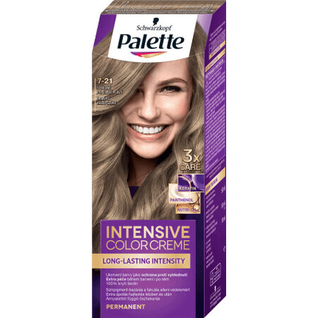 Palette Intensive Color Creme Tintura Per Capelli Permanente 7-21 Biondo Medio Cenere, 1 pz