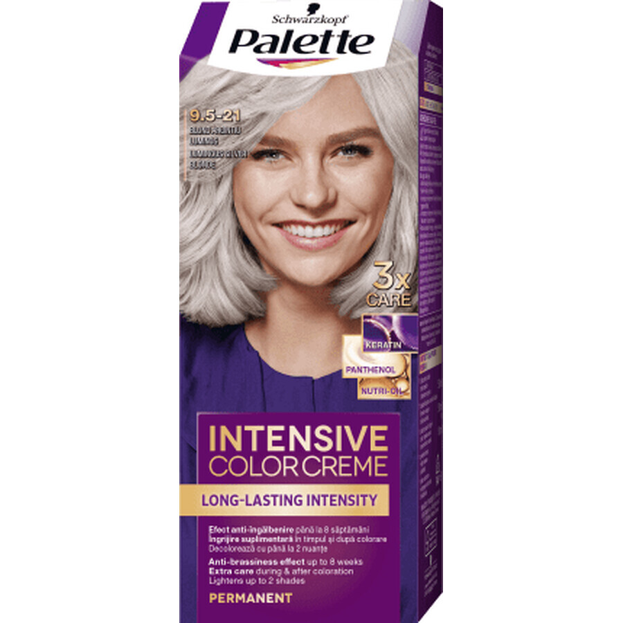 Paleta Color Intensivo Creme Color Permanente 9.5-21 Rubio Plata Brillante, 1 ud.