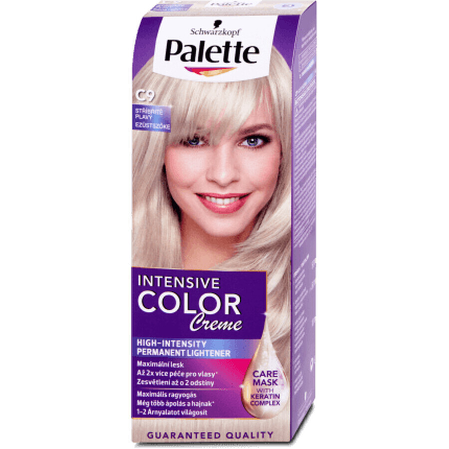 Paleta Intensiva Color Creme Pintura Permanente C9 (9.5-1) Plata Platino, 1 ud.