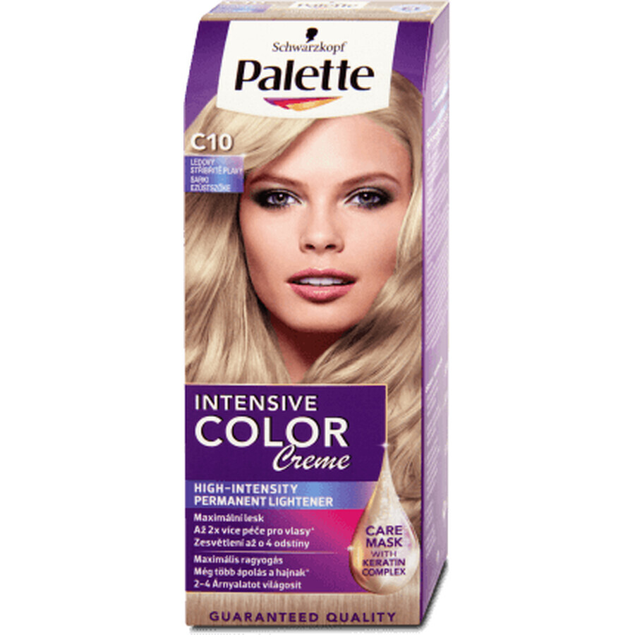 Palette Intensive Color Creme Color Permanente C10 (10-1) Rubio Plata Frío, 1 ud.