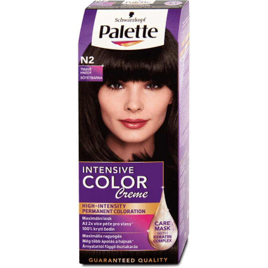 Paleta Color Intensivo Creme Pintura Permanente N2 (3-0) Marrón Oscuro, 1 ud.