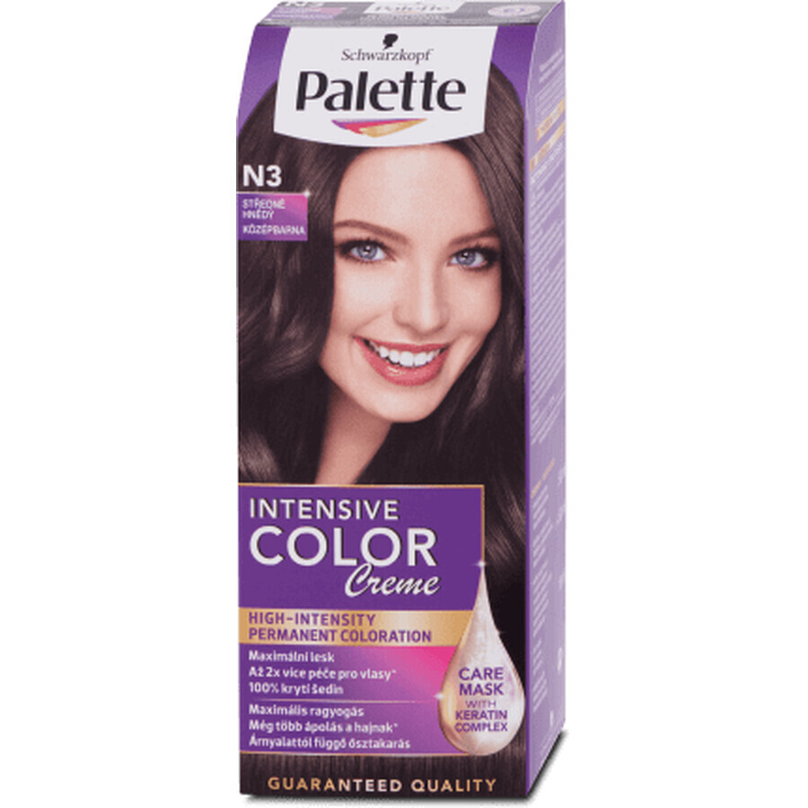 Paleta Color Intensivo Creme Color Permanente N3 (4-0) Marrón Medio, 1 ud.