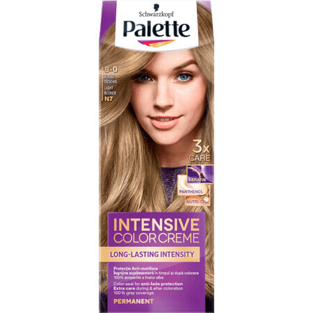 Palette Intensive Color Creme Tinte Permanente N7 (8-0) Rubio, 1 unidad