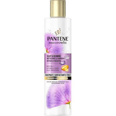 Pantene Shampoo capelli seta e luminosità, 225 ml