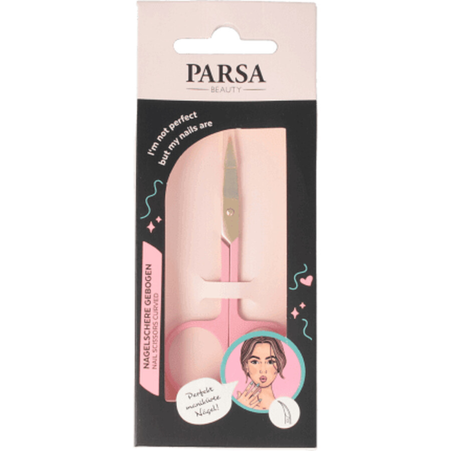 Parsa Beauty Forbicine per unghie rosa, 1 pz