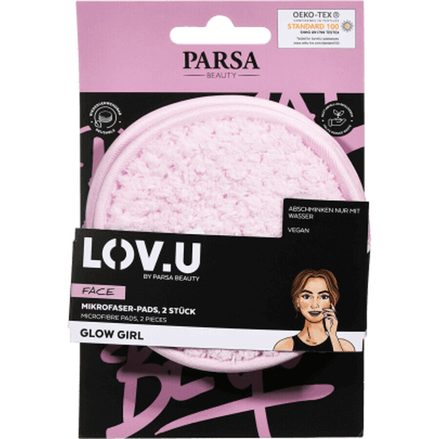 Parsa Beauty LOV.U Almohadillas de microfibra, 2 uds.