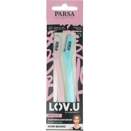 Parsa Beauty LOV.U trimmer pentru sprâncene și față, 2 buc