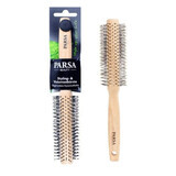 Parsa Beauty Round wooden hair brush with plastic bristles, 19mm, 1 pc