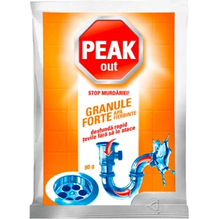 Gránulos desatascadores para tuberías de agua caliente Peak, 80 g