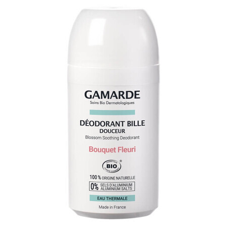 Desodorante roll-on ecológico con fragancia floral, 50 ml, Gamarde