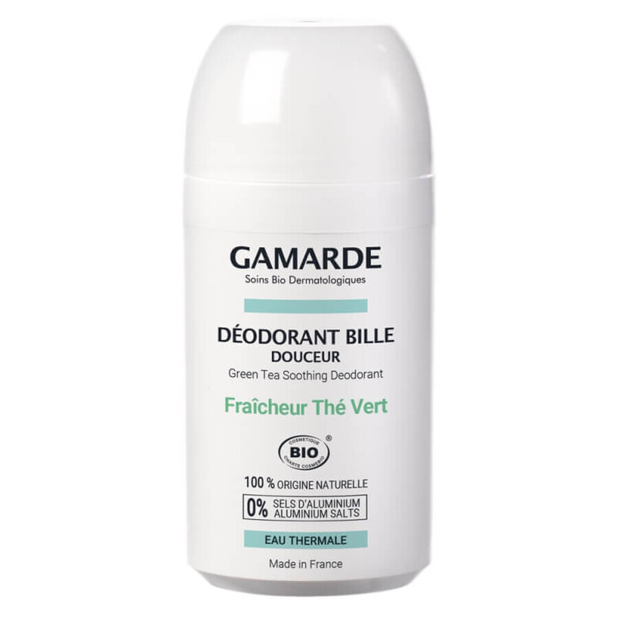 Deodorant Bio roll-on cu ceai verde, 50 ml, Gamarde