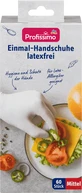 Profissimo Rękawiczki bezlateksowe, rozmiar średni, 60 szt.