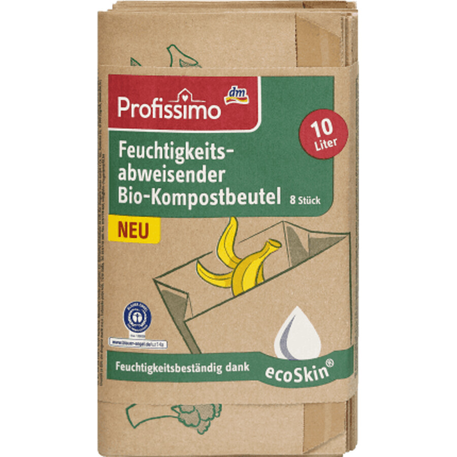 Profissimo Pungă pentru compost organic rezistent la umezeală 10L, 10 l