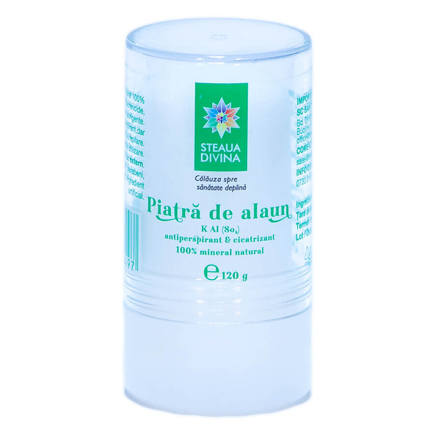 Deodorante Pietra di Allume, 120g, Stella Divina