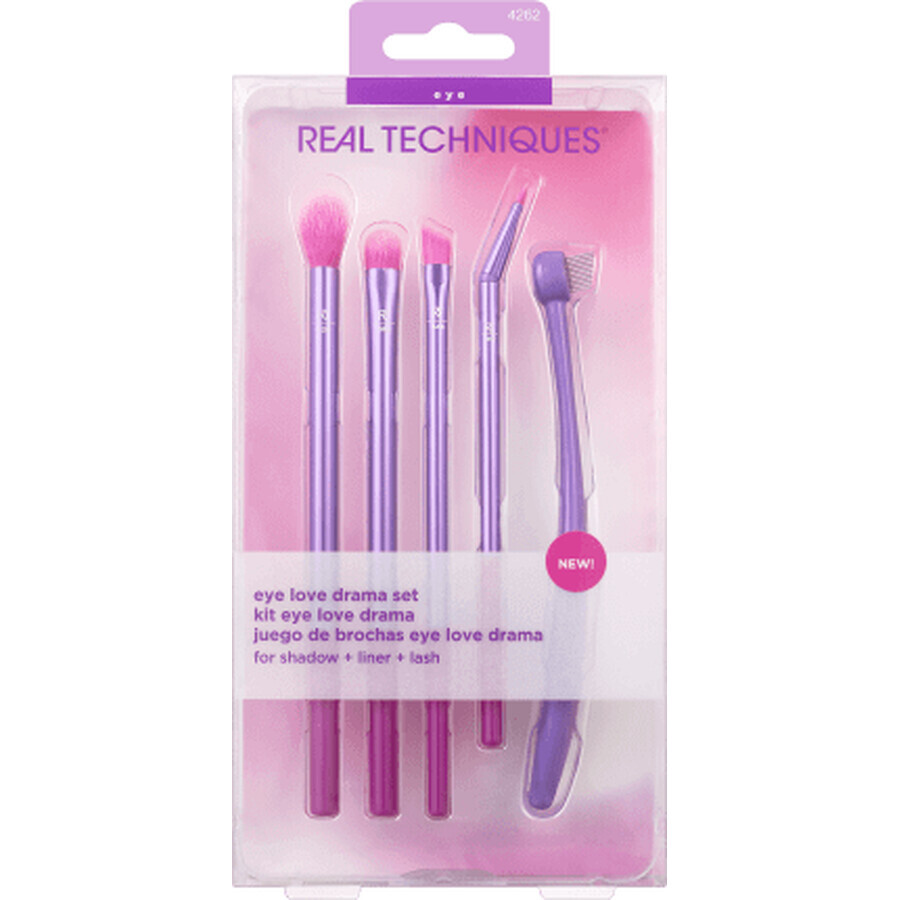 Real Techniques Eye Love Drama eye brush set, 1 pc