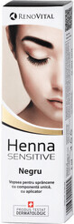 RENOVITAL Henna Sensitive Crema para Cejas Pintura Negra, 6 g