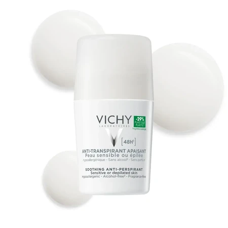 Vichy 48h Antiperspirant roll-on deodorant zonder parfum, 50 ml