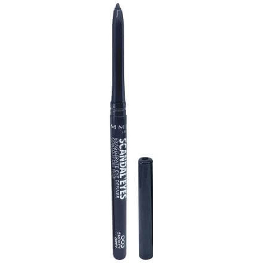 Rimmel London Lápiz de ojos Scandal'Eyes Exaggerate 003 Smokey gris, 0,35 g