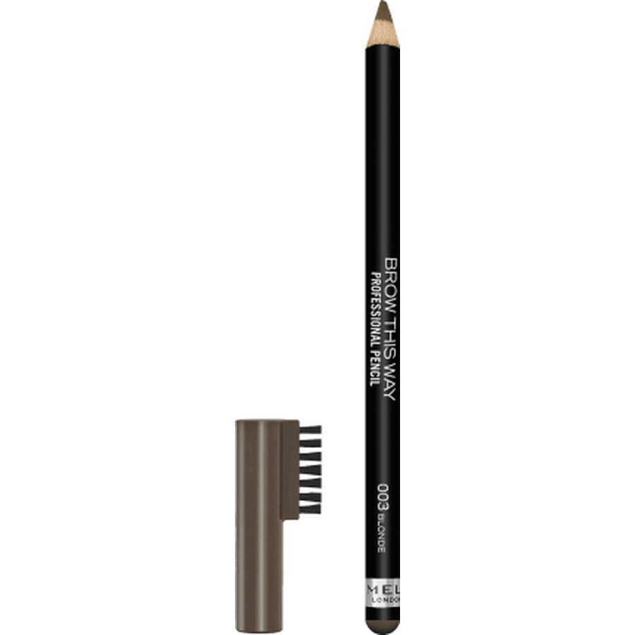 Rimmel London Lápiz de cejas profesional 003 Rubio, 1,4 g