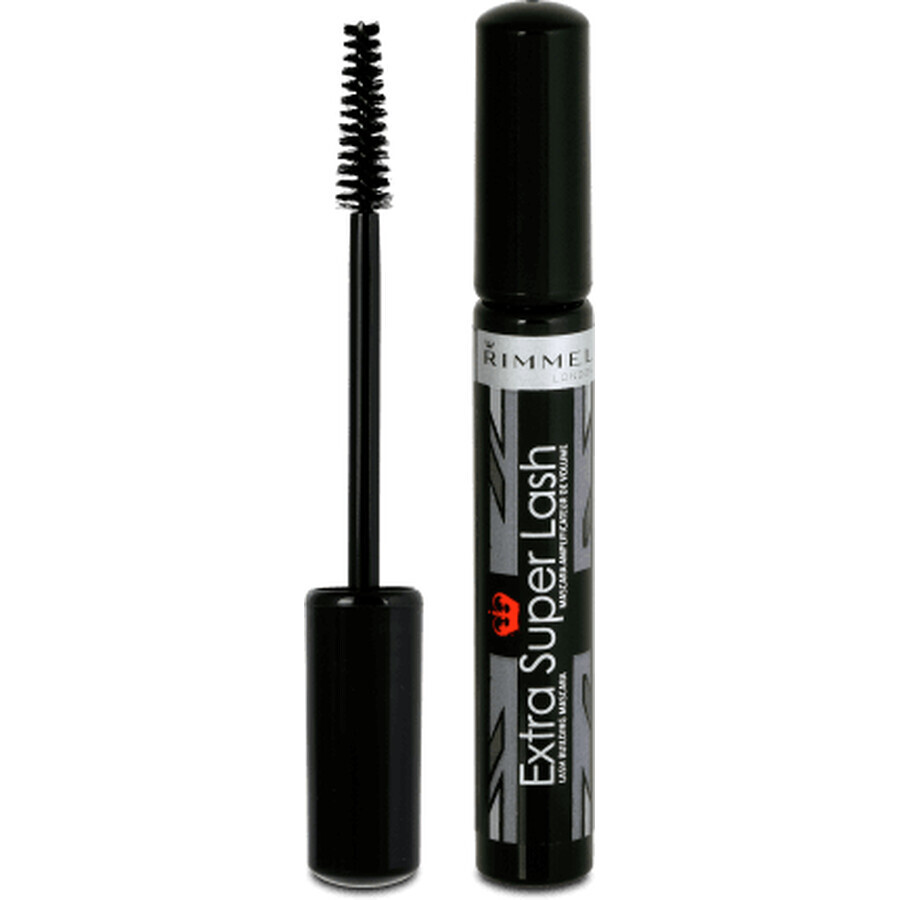 Rimmel London Máscara de pestañas Extra Super Lash 102 Marrón Negro, 8 ml