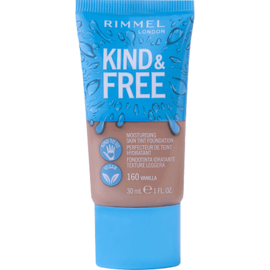 Rimmel London Kind&amp;Free 160 Vanille Foundation, 30 ml