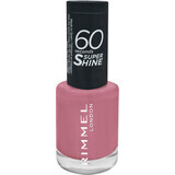 Rimmel London Nail Polish 60 Seconds Super Shine 235 Preppy in pink, 8 ml