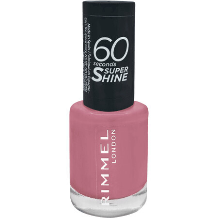 Rimmel London Esmalte de uñas 60 Seconds Super Shine 235 Preppy en rosa, 8 ml